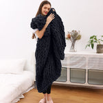 Chunky Knitted Blanket