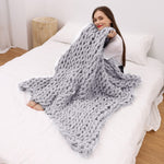 Chunky Knitted Blanket