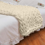 Chunky Knitted Blanket