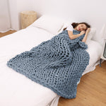 Chunky Knitted Blanket